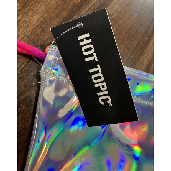 Lisa Frank SpongeBob SquarePants Holographic Drawstring Cinch Bag Backpack NWT - Picture 7 of 7